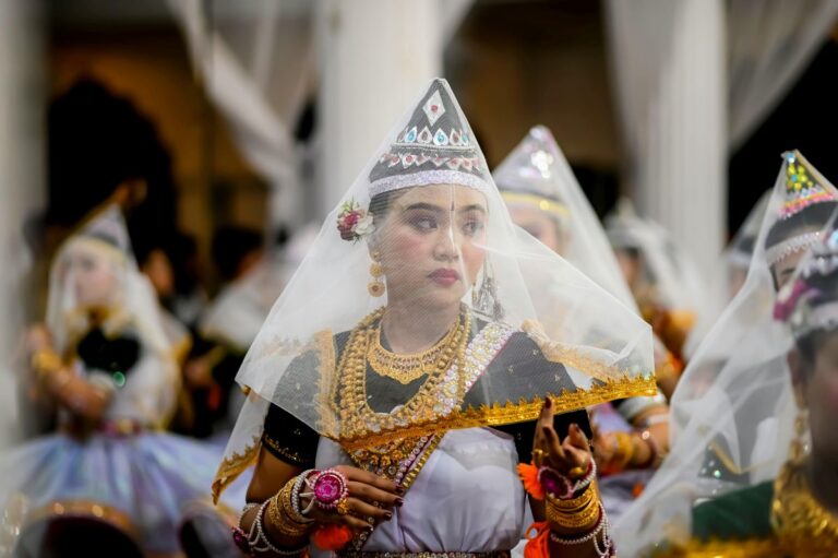 Tribal dance performance during the Chumpha Festival celebrations