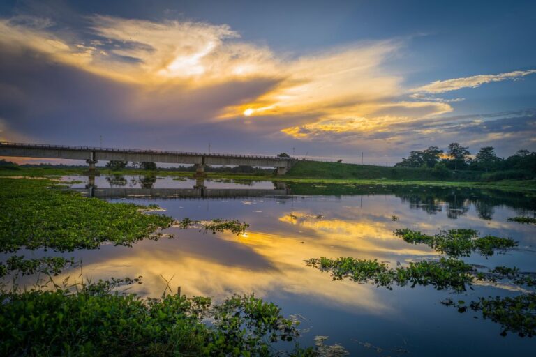 Majuli Island on the Brahmaputra River in Assam.